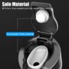450ML Stainless Steel LCD Display Water Warmer Bottle Portable Heat Preservation Electric Kettle 12V/24V Car Heating Cup