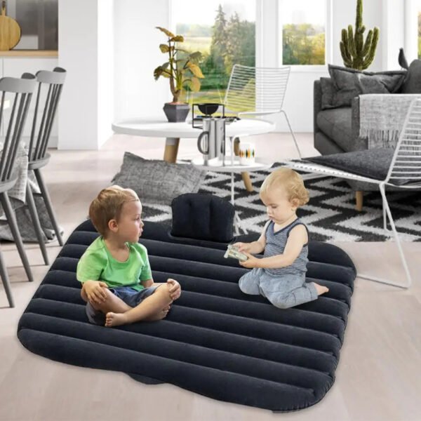 Car Travel Bed Iatable Detachable Air Mattress Set With Pump For SUV Travel, Camping, Vacation Back Seat Blow-Up Sleeping Pad